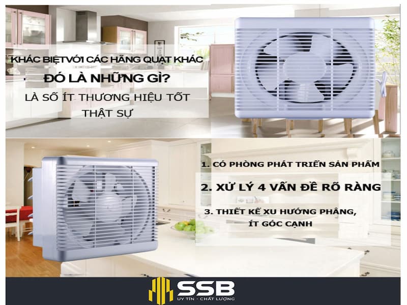 SSB - Đơn vị phân phối quạt hút âm trần giá rẻ tại Hà Nội
